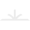 Ekena Millwork Richland Architectural Grade PVC Gable Bracket, 108"W x 40 1/2"H x 2"D x 6"F, 9/12 Pitch GBP108X41X0206RIC00 - alternate 5